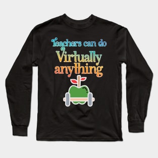 Awesome teacher can do anything Long Sleeve T-Shirt